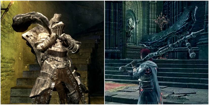 great hammer and a greataxe.