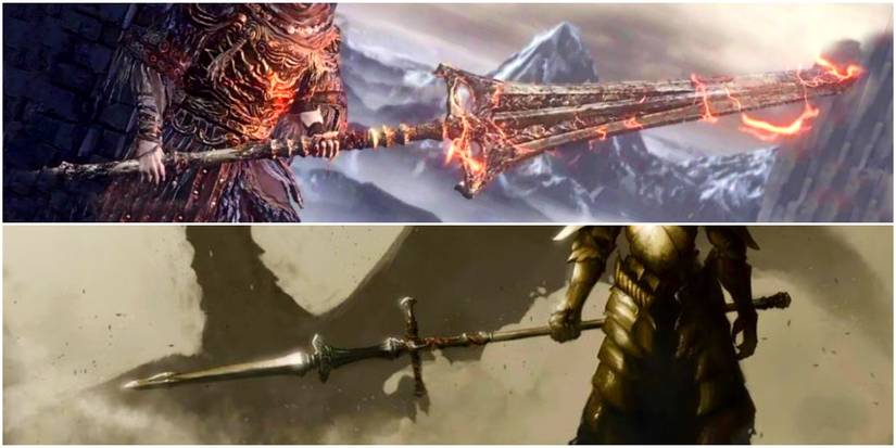 two spears that have lightning attack.