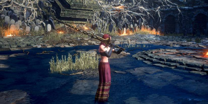 ornate greatsword connected to sister friede.