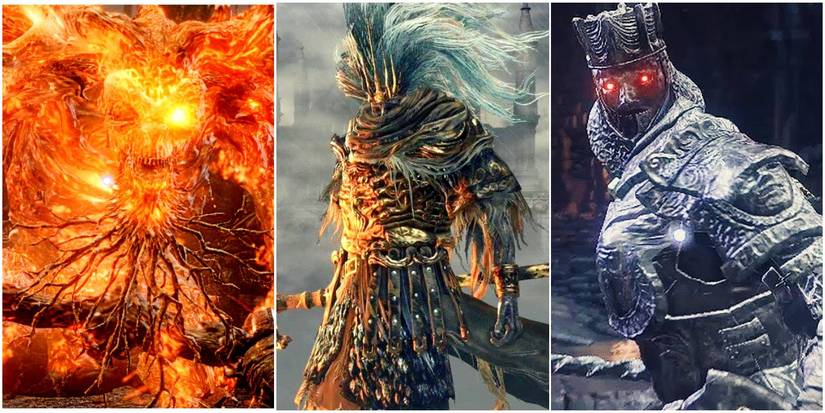 old demon king, nameless king, and champion gundyr.