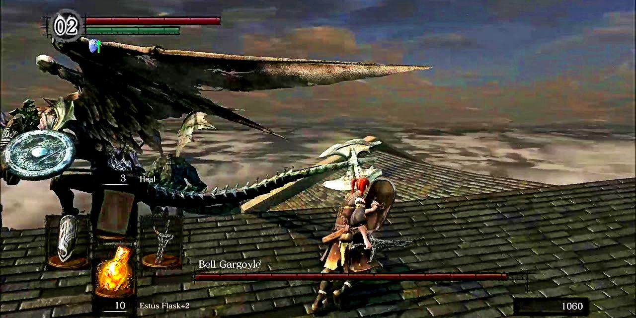 player trying to get the tail-cut weapon from this early boss.