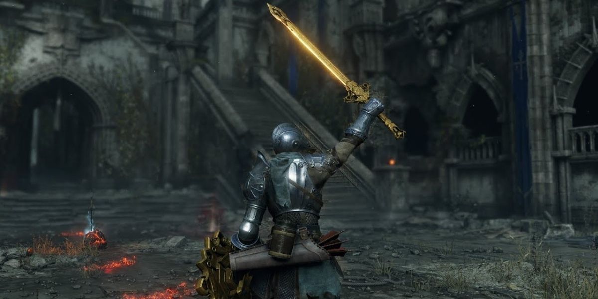 The rune sword is good for magic builds in demons souls remake