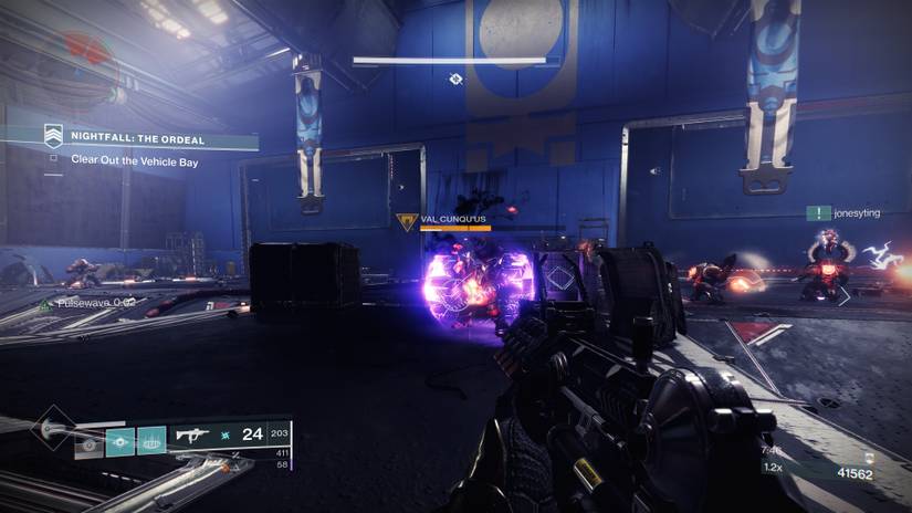 special cabal incendior target in land tank vehicle bay