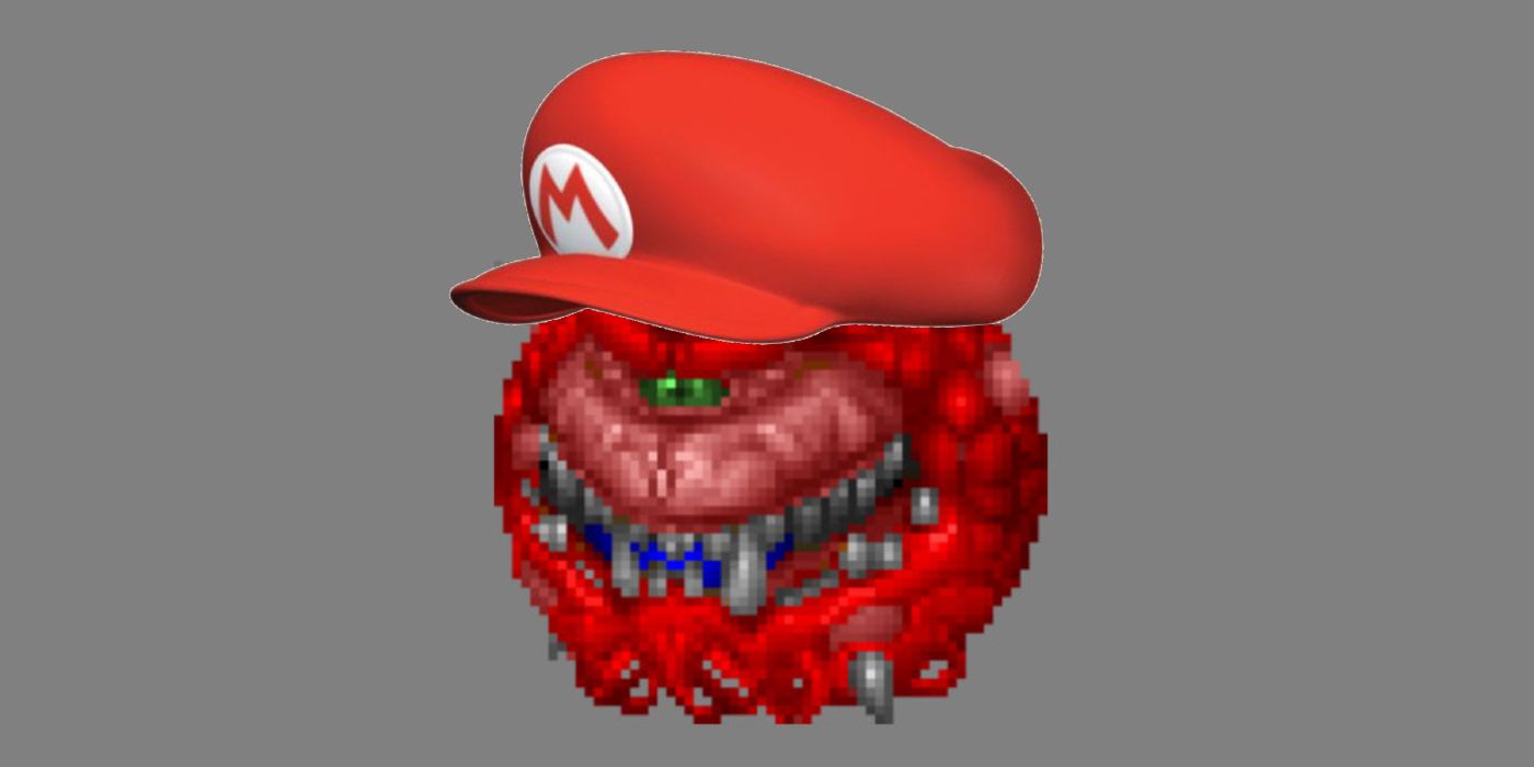 doom mod cacodemon mario legs