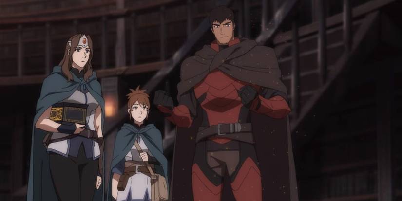 Davion, Mirana, and Marci in dragon's blood anime