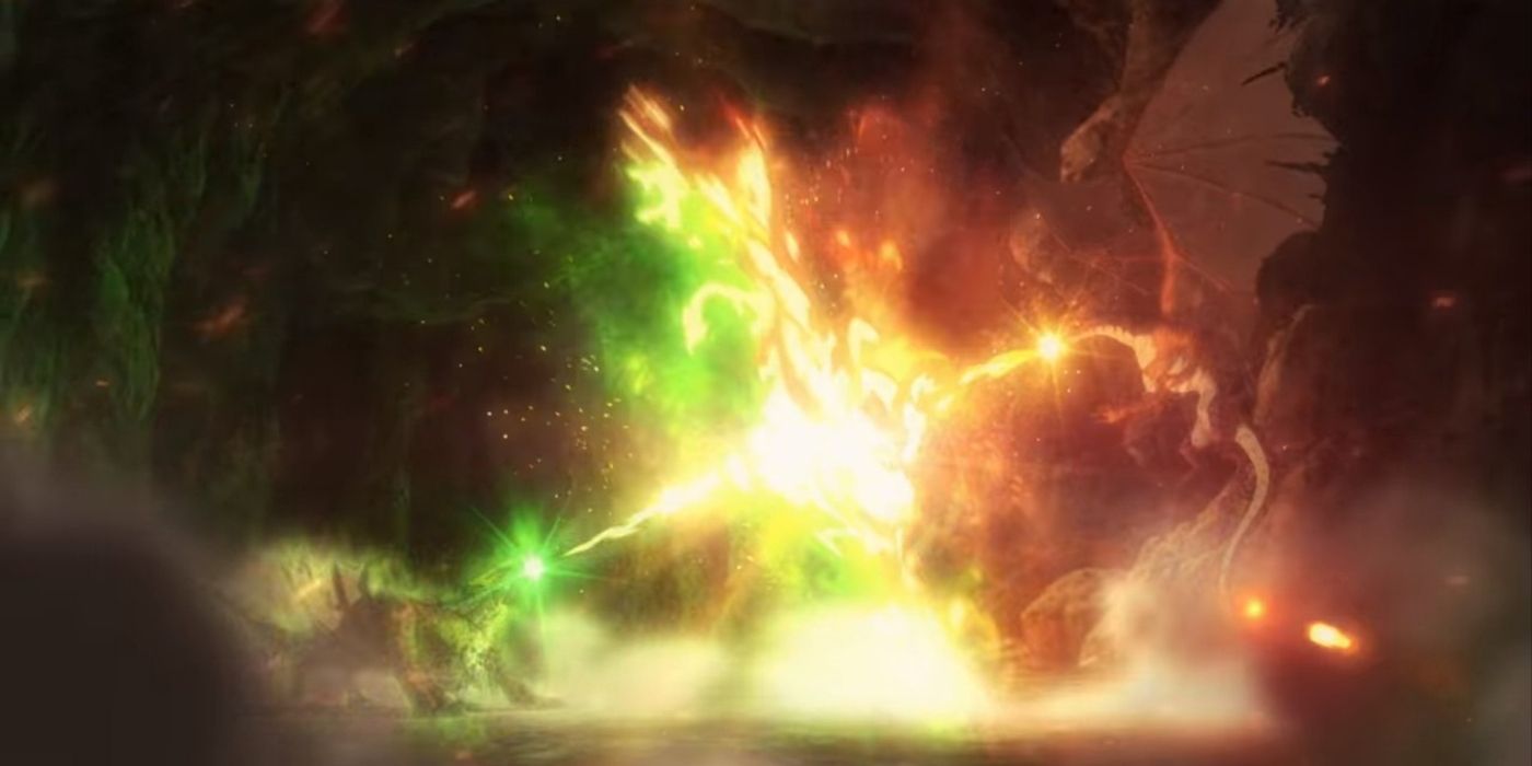 Slyrak fights Uldorak in Dragons Blood anime
