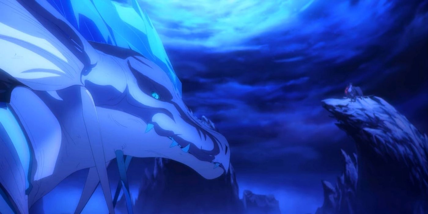Auroth the winter wyvern in dragon's blood anime