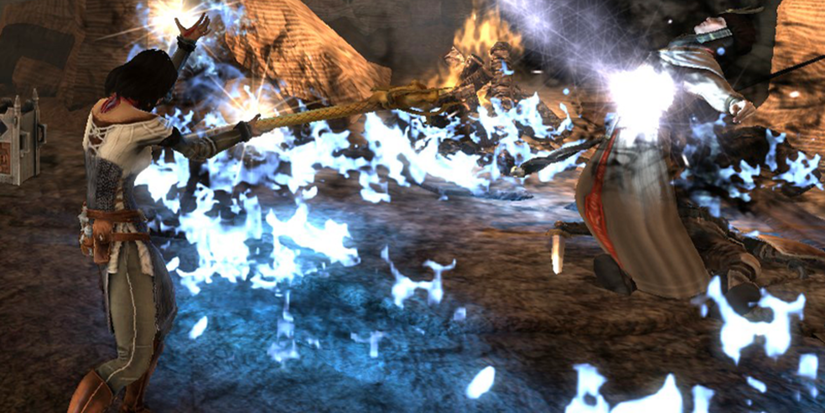 dragon age 2 spellcasting in combat