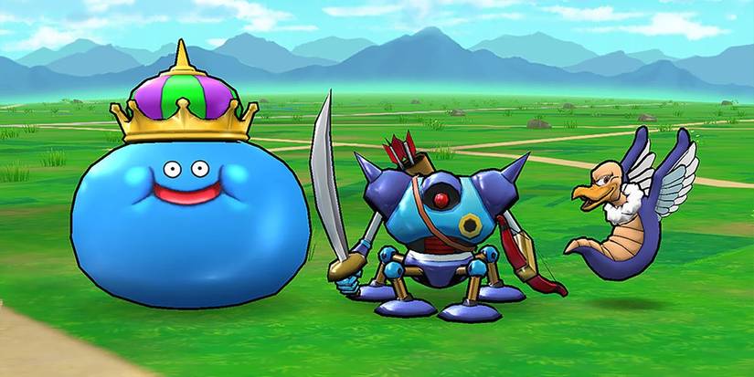 Some of the monsters that can be discovered in Dragon Quest Walk