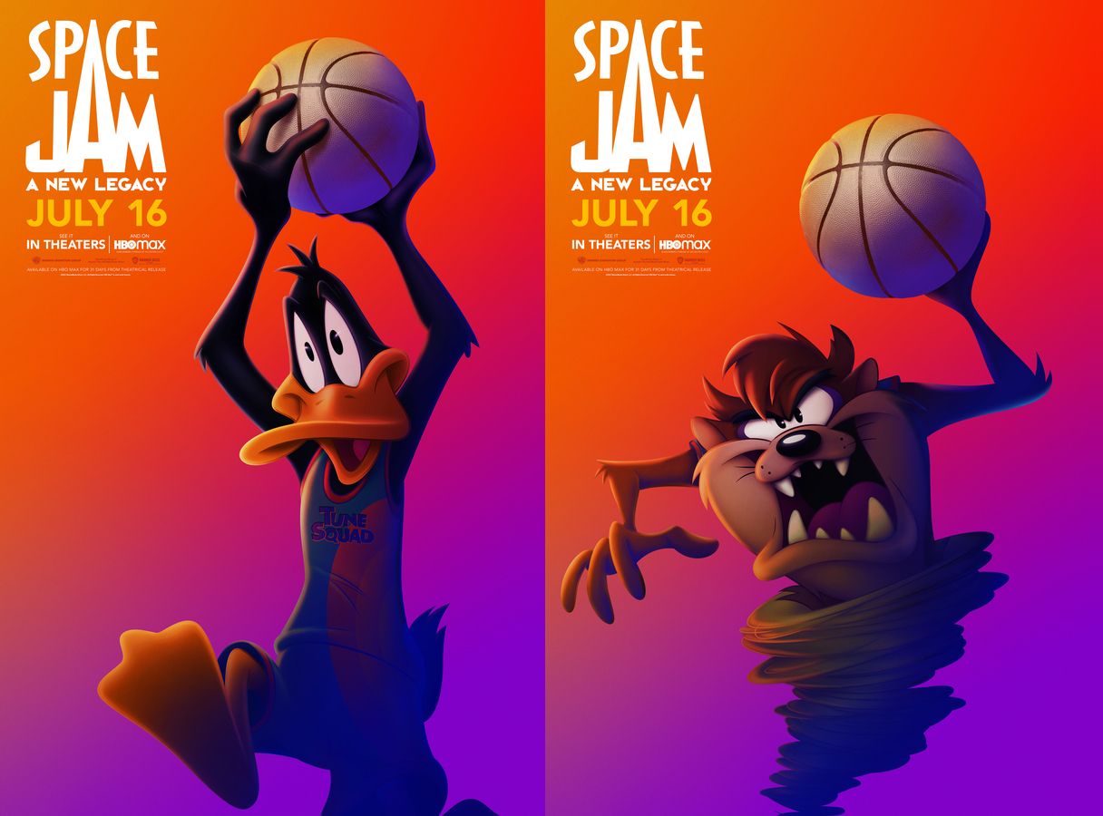 New Space Jam 2 Posters Daffy Duck Tasmanian Devil