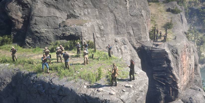 dutch arthur red dead 2 cliff