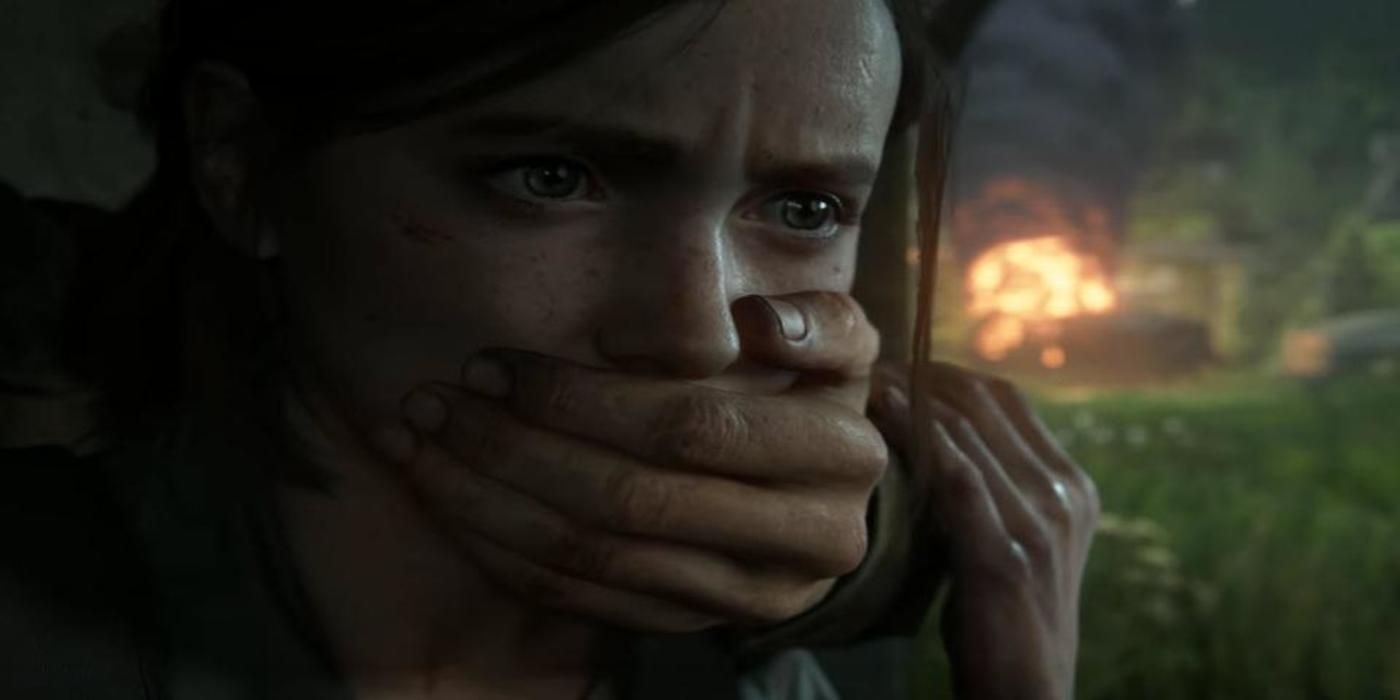 last of us 2 ellie mouth covered