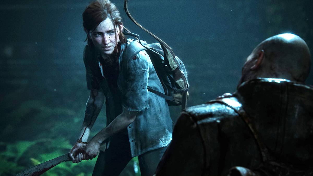 Ellie holding hammer