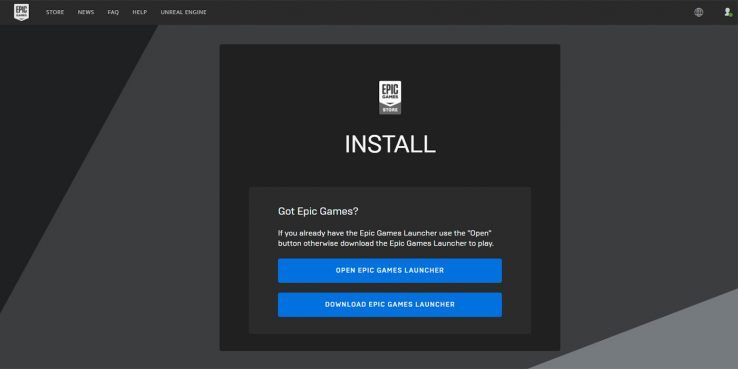 Epic Games Launcher download page