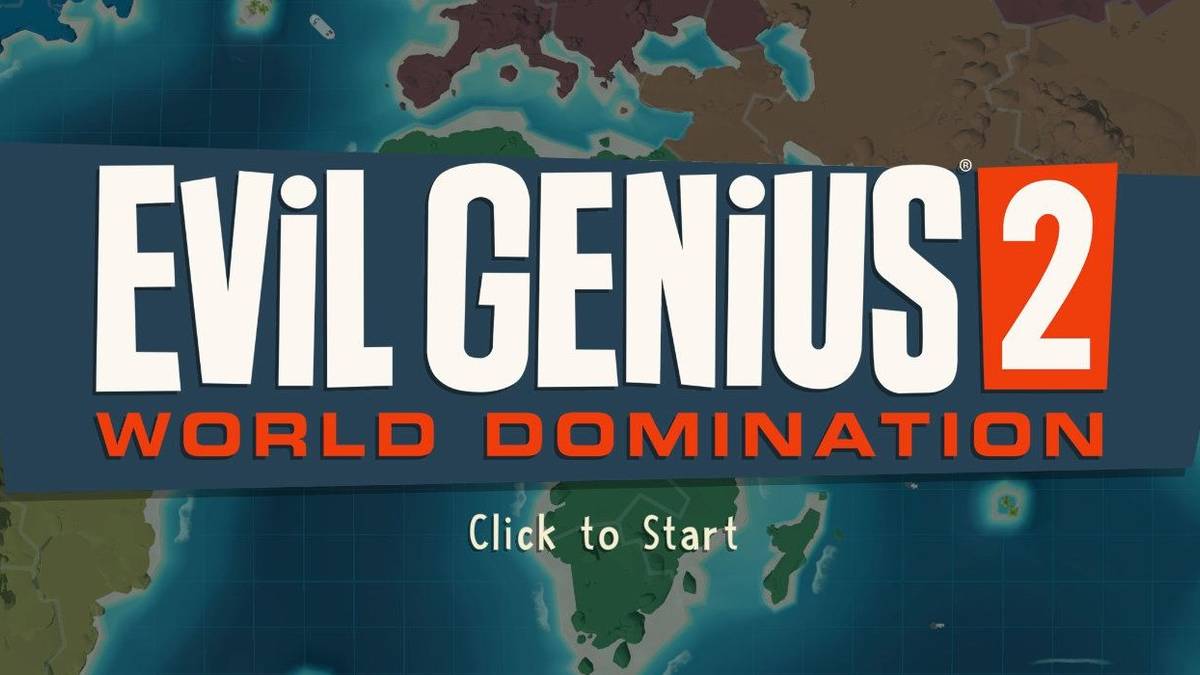 evil genius 2 start screen
