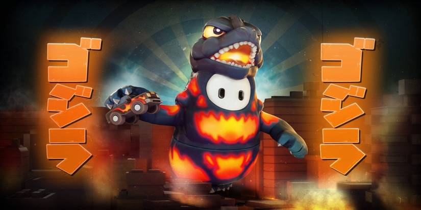 fall guys godzilla skin fire breath
