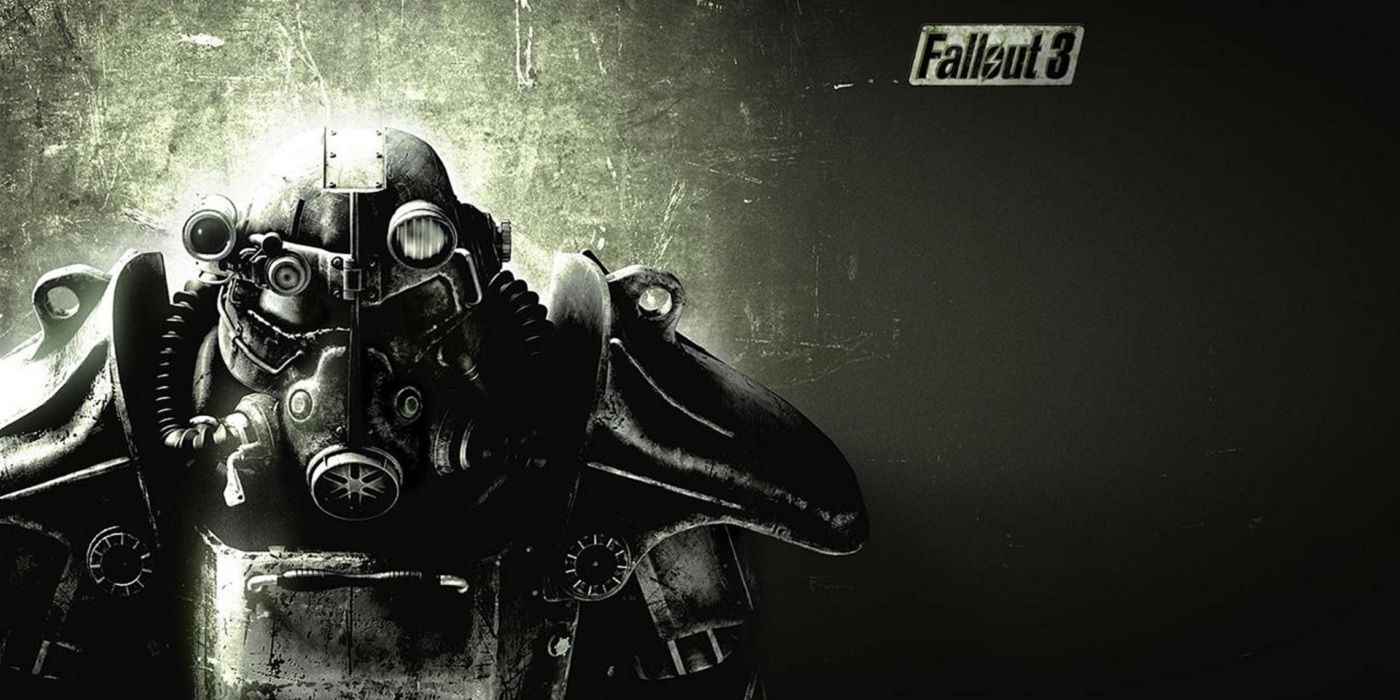 Fallout 3 key art with power armor and title