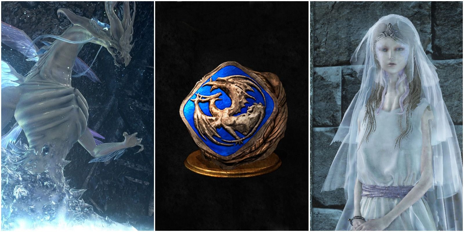 seath the scaleless, the bellowing dragoncrest ring, and yorshka.