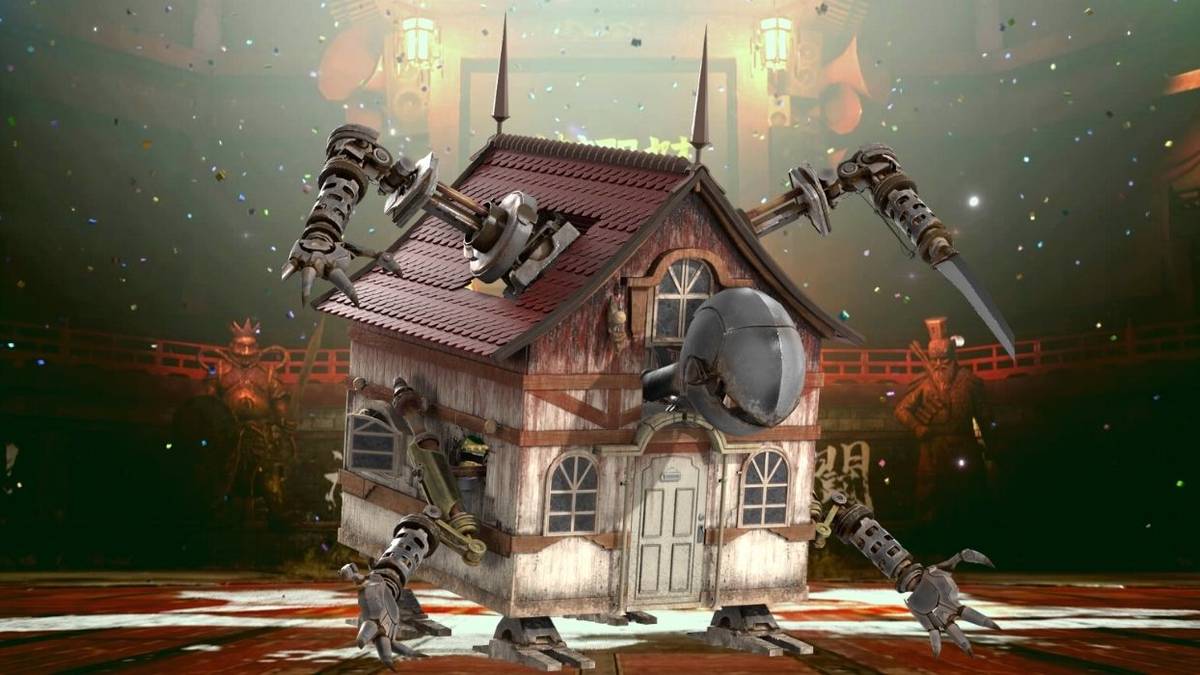 final fantasy 7 remake hell house with corneo colosseum arena in background