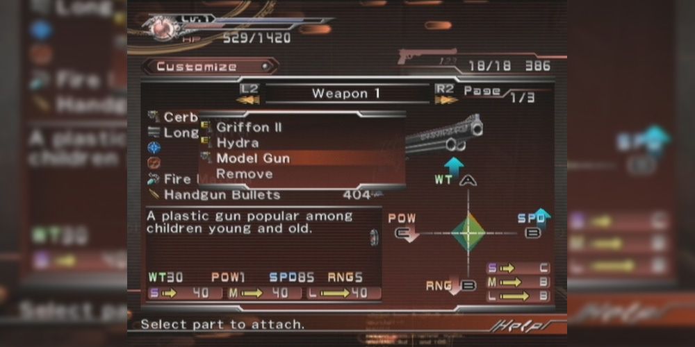 The Model Gun (Final Fantasy VII: Dirge Of Cerberus)