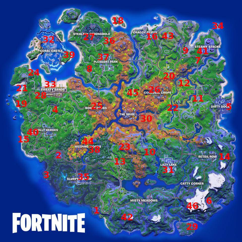 Fortnite Season 6 All Npc Locations