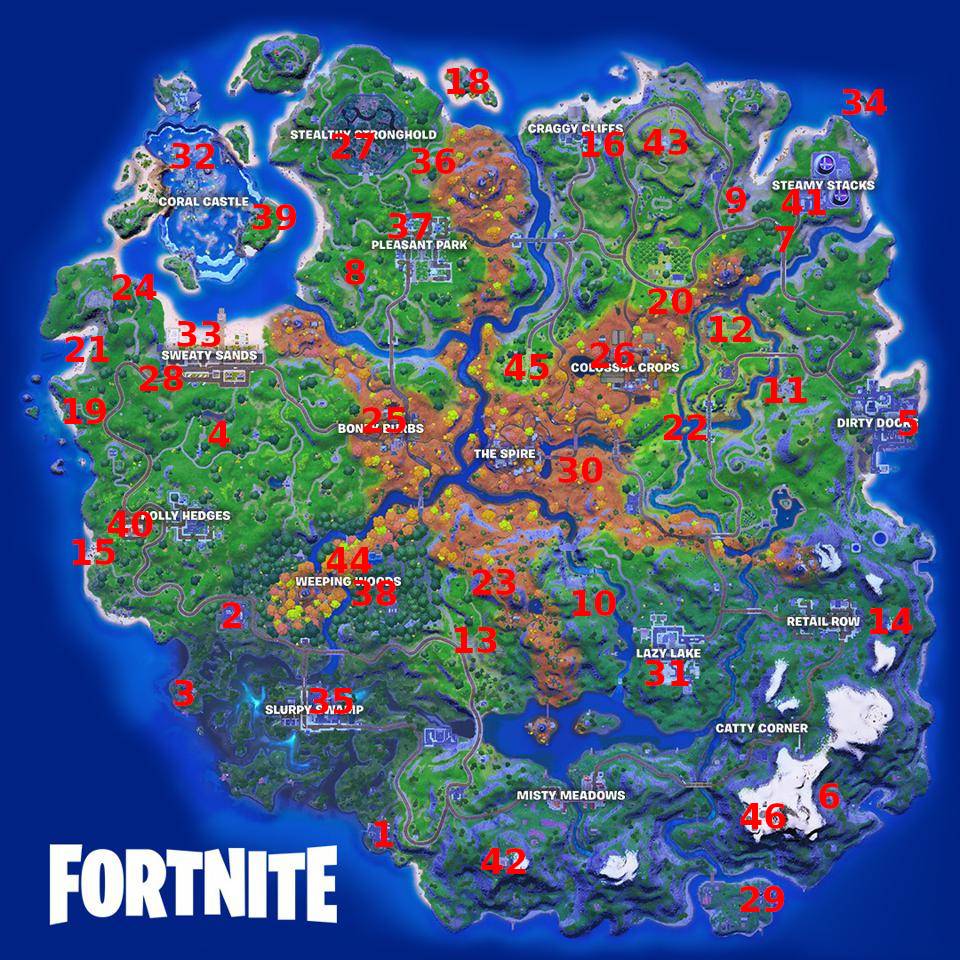 Fortnite Season 6 All Npc Locations Fortnite Season 6 All Npc Locations