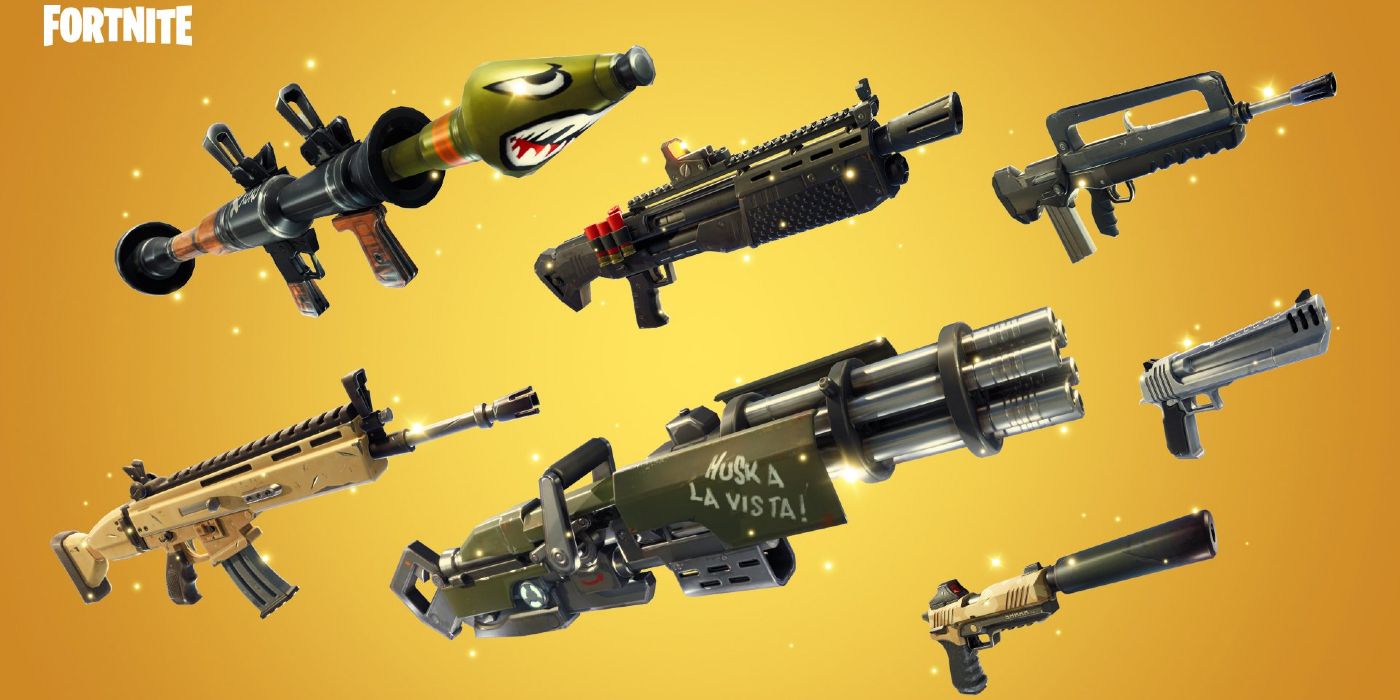 fortnite weapons gold vaulted