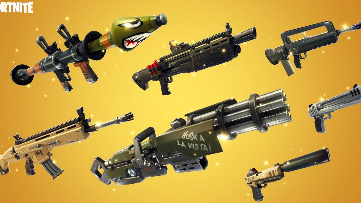 fortnite weapons gold vaulted