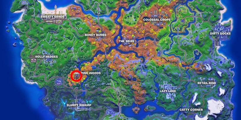 fortnite anomaly detected in weeping woods