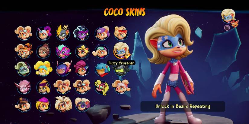 Crash Bancioot 4 - Coco in Fuzzy Crusader skin