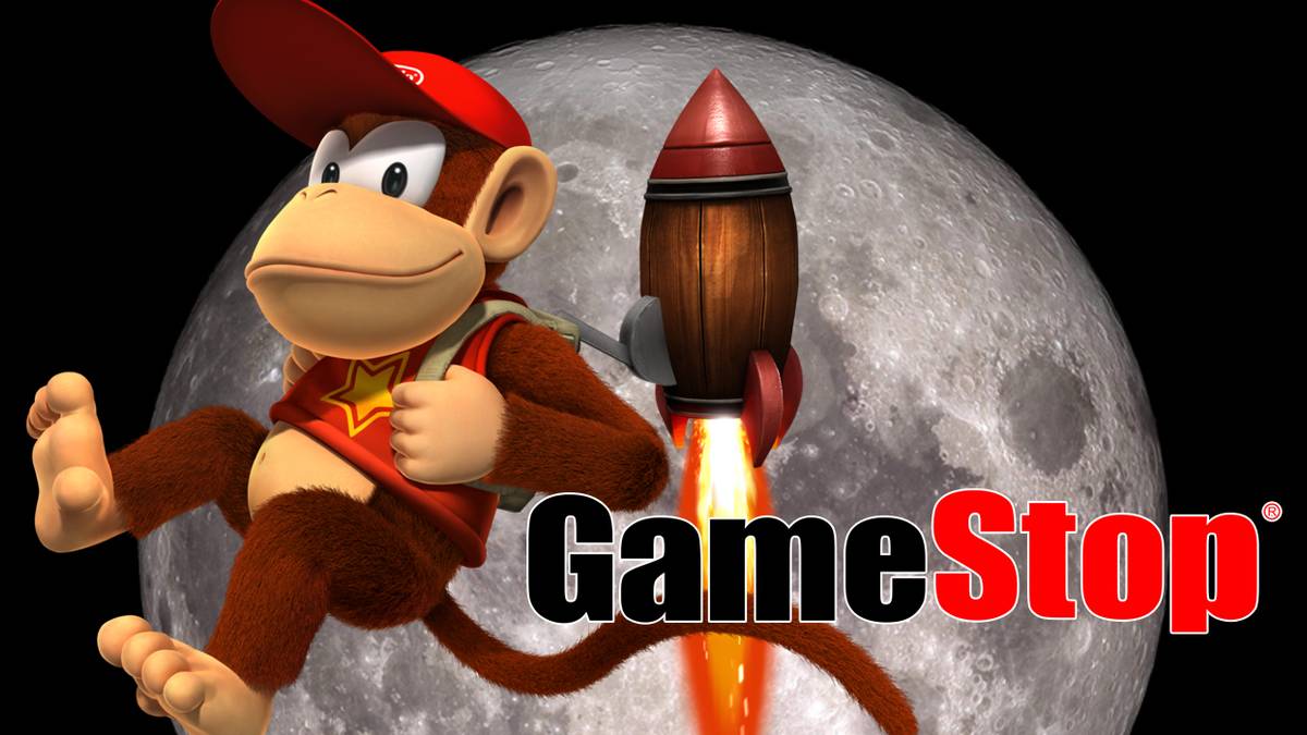 Gamestop Logo Diddy Kong