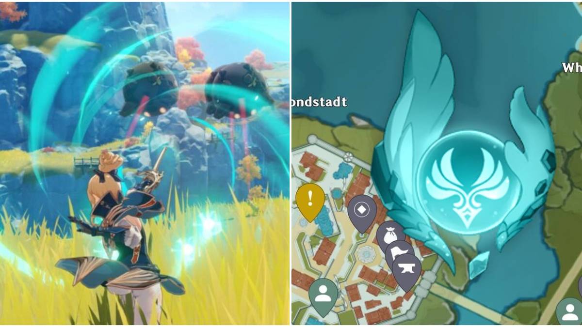 Depictions of Anemo in genshin impact