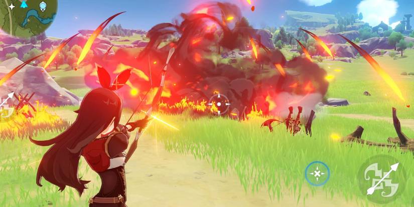 Genshin Impact Amber Aimed Shot