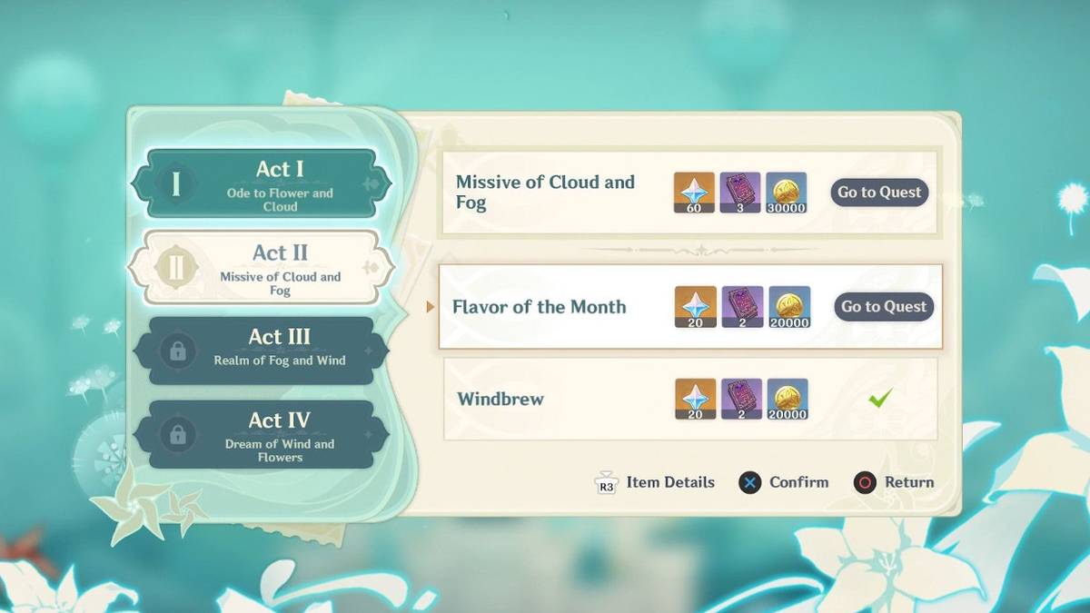 genshin impact light the fire