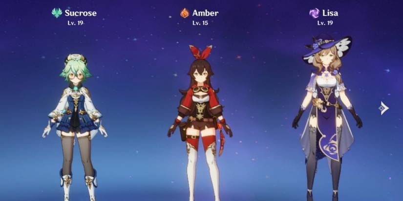 Genshin Impact Team with Amber