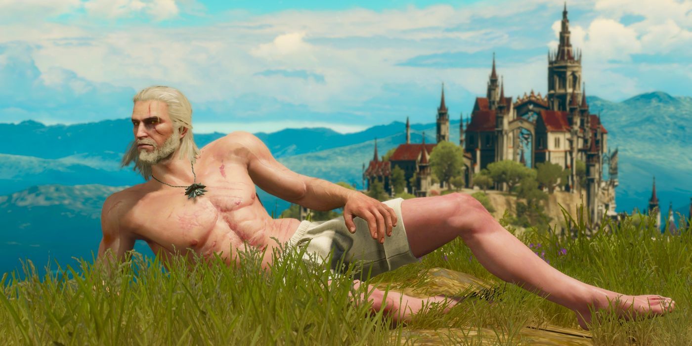 geralt painting naked
