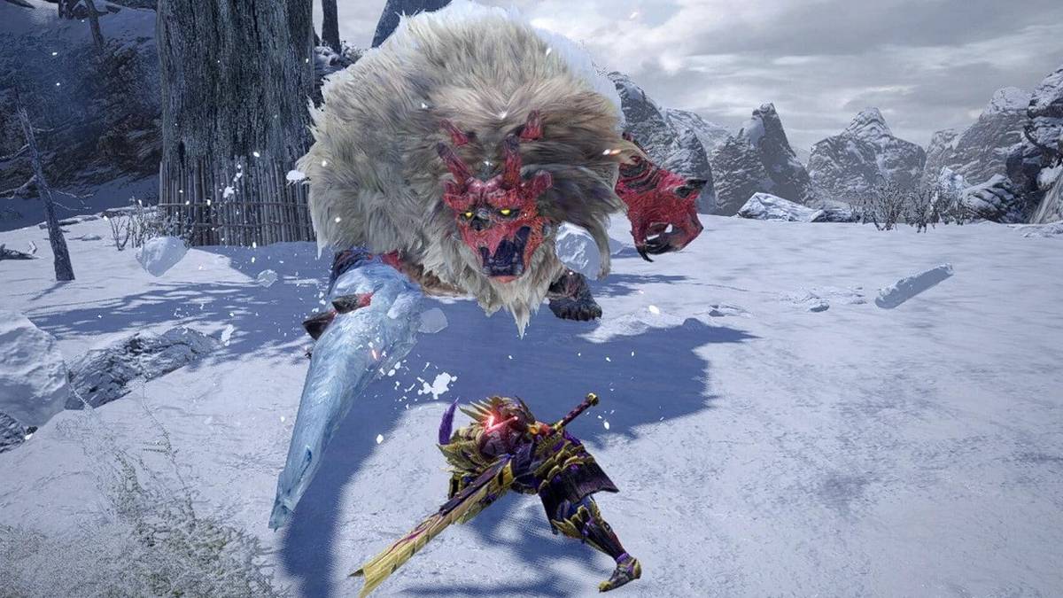 goss harag fighting hunter in magnamalo gear