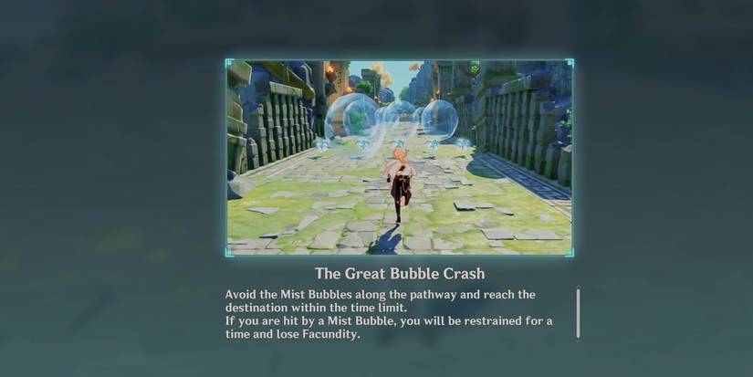 great bubble crash menu screen