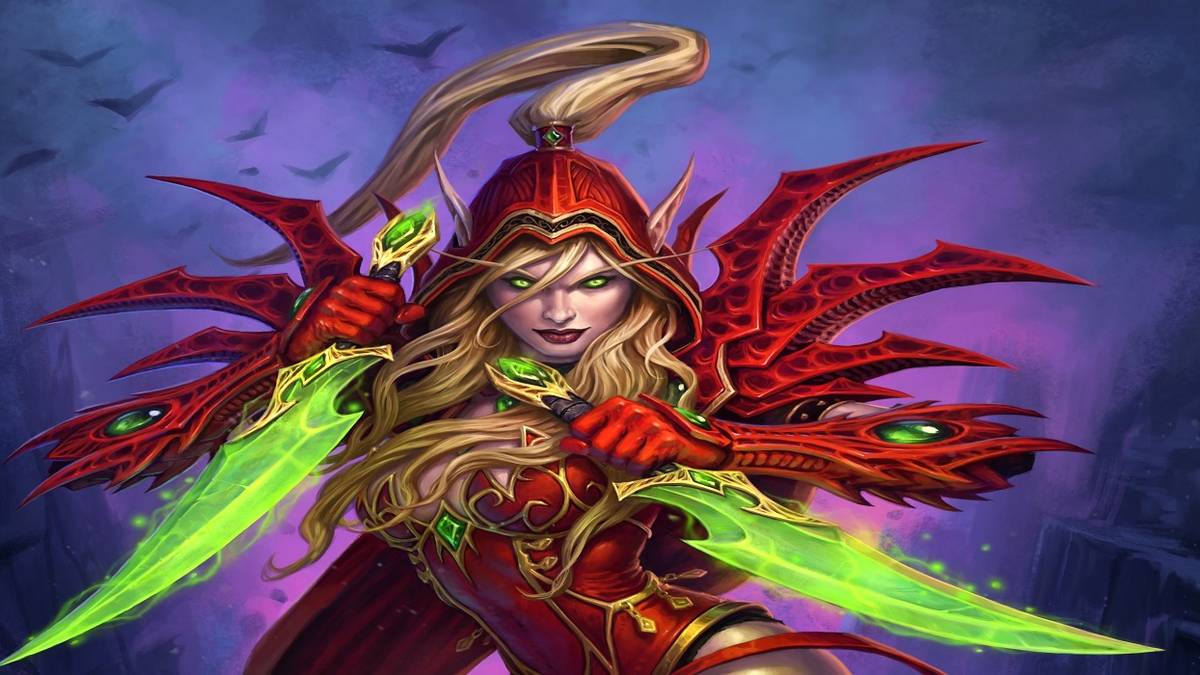 hearthstone valeera sanguinaar rogue card art