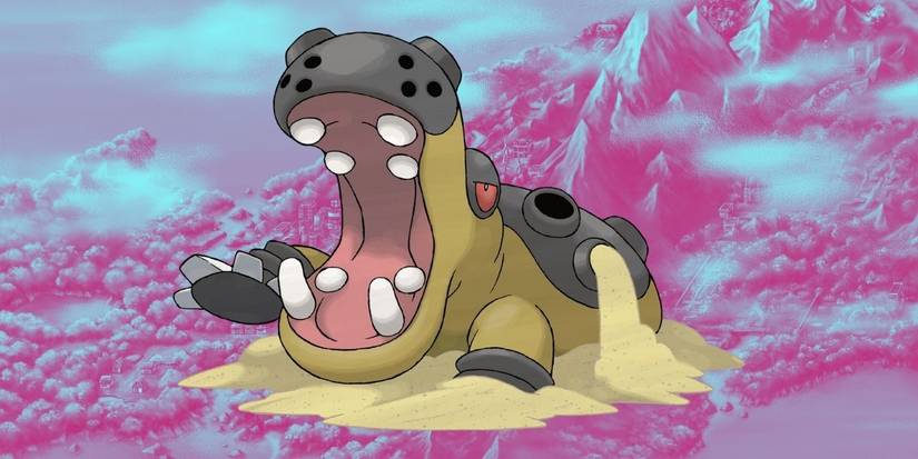 Pokemon against region background