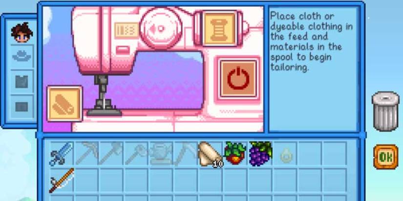 how to sew stardew valley 