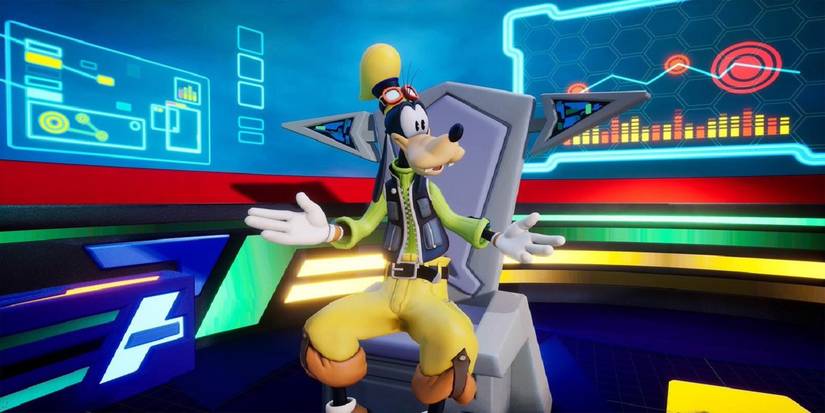 goofy in a gummi ship