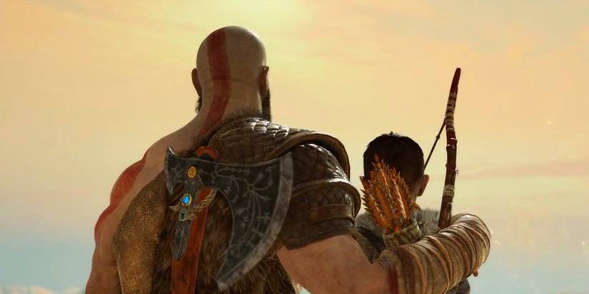 kratos atreus sunset god of war