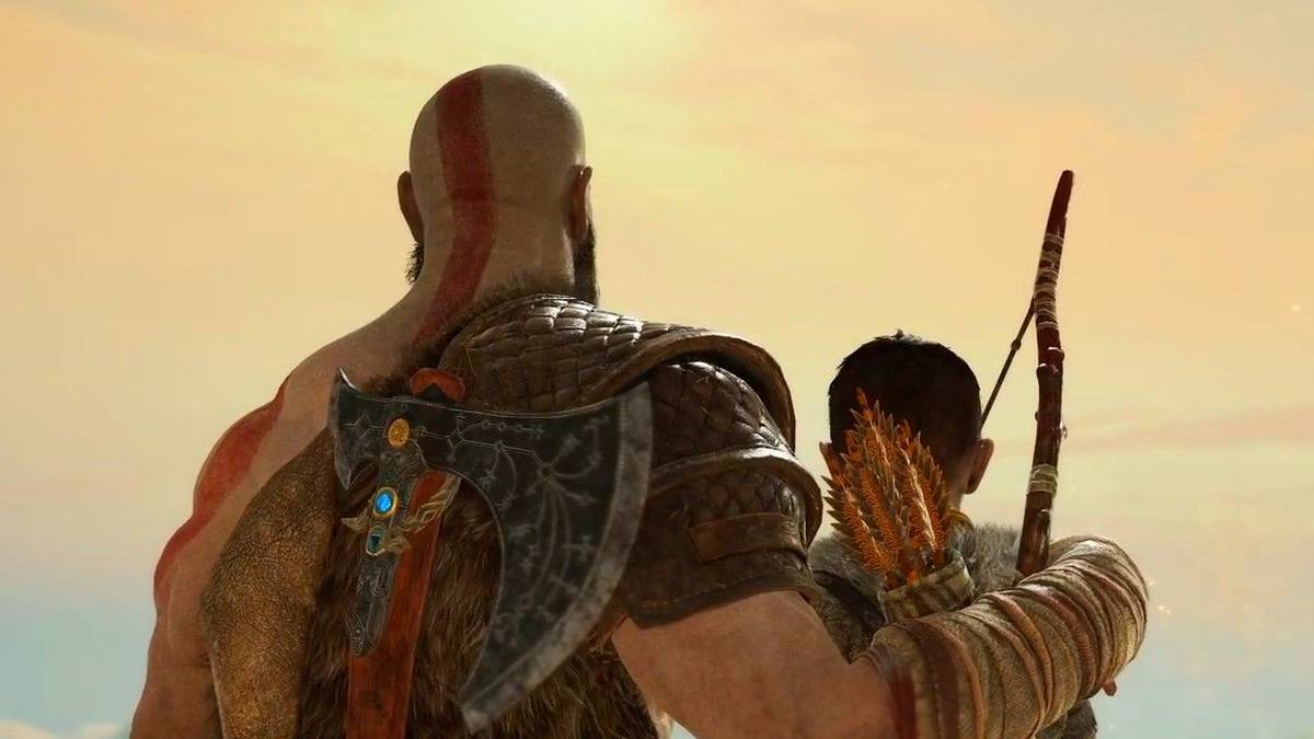 kratos atreus sunset god of war