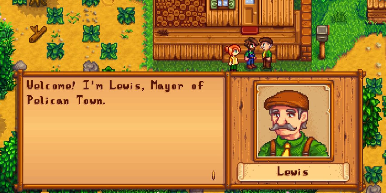 Lewis introducing himself to the player
