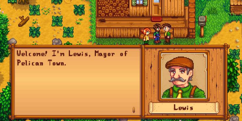 Lewis introducing himself to the player