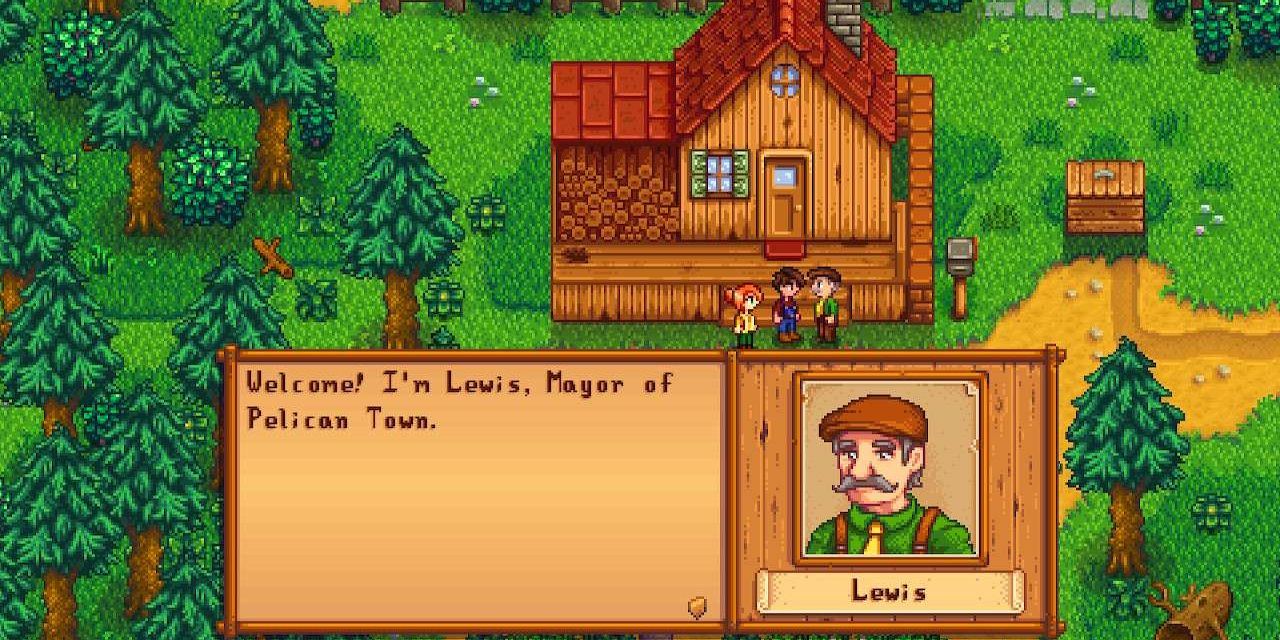 Lewis greeting the player