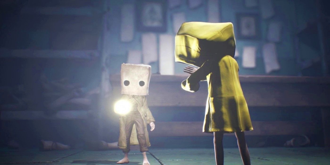 little nightmares 2 flashlight paper bag and raincoat