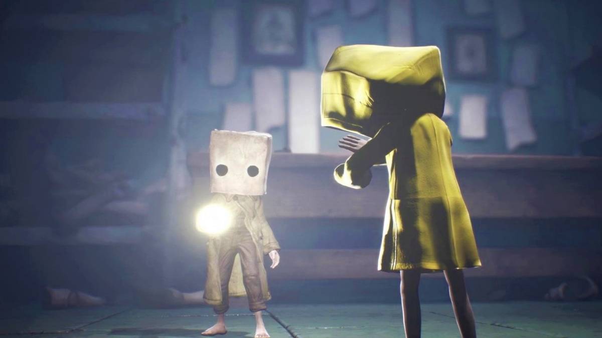 little nightmares 2 flashlight paper bag and raincoat