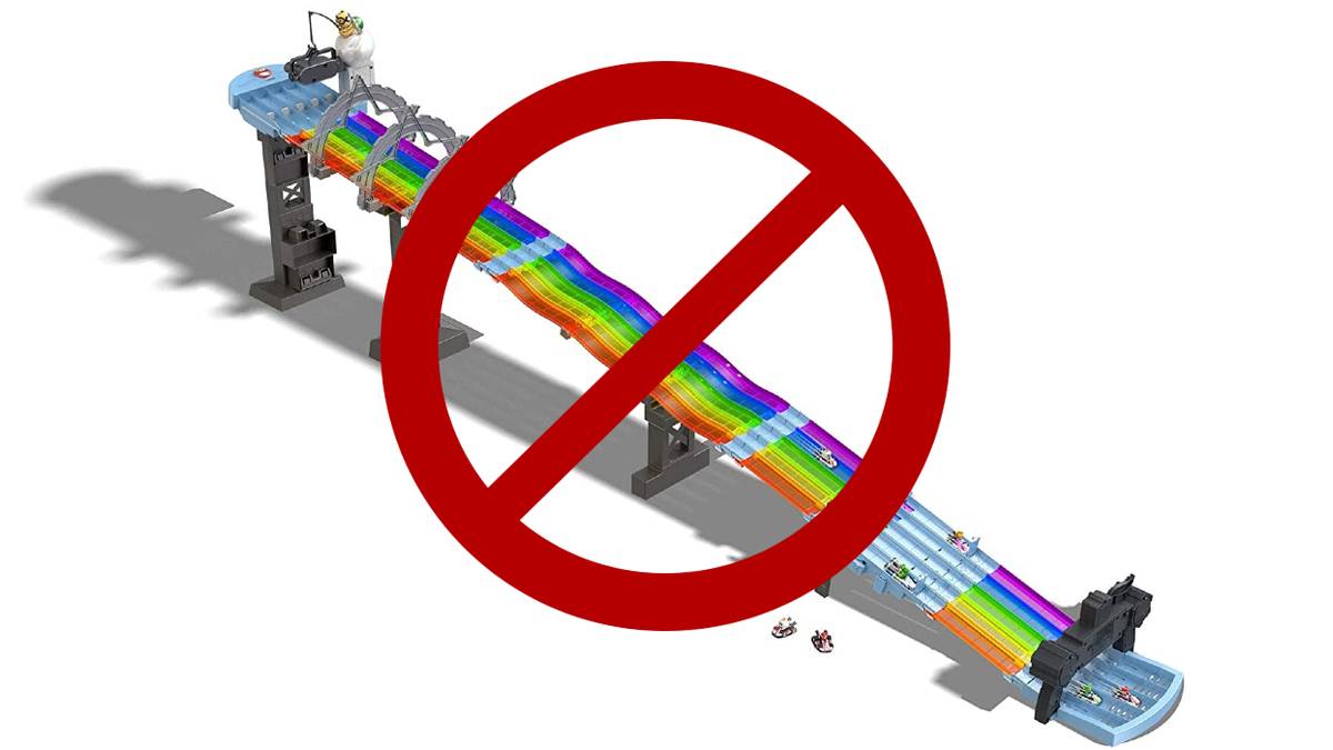 mario kart rainbow road hot wheels